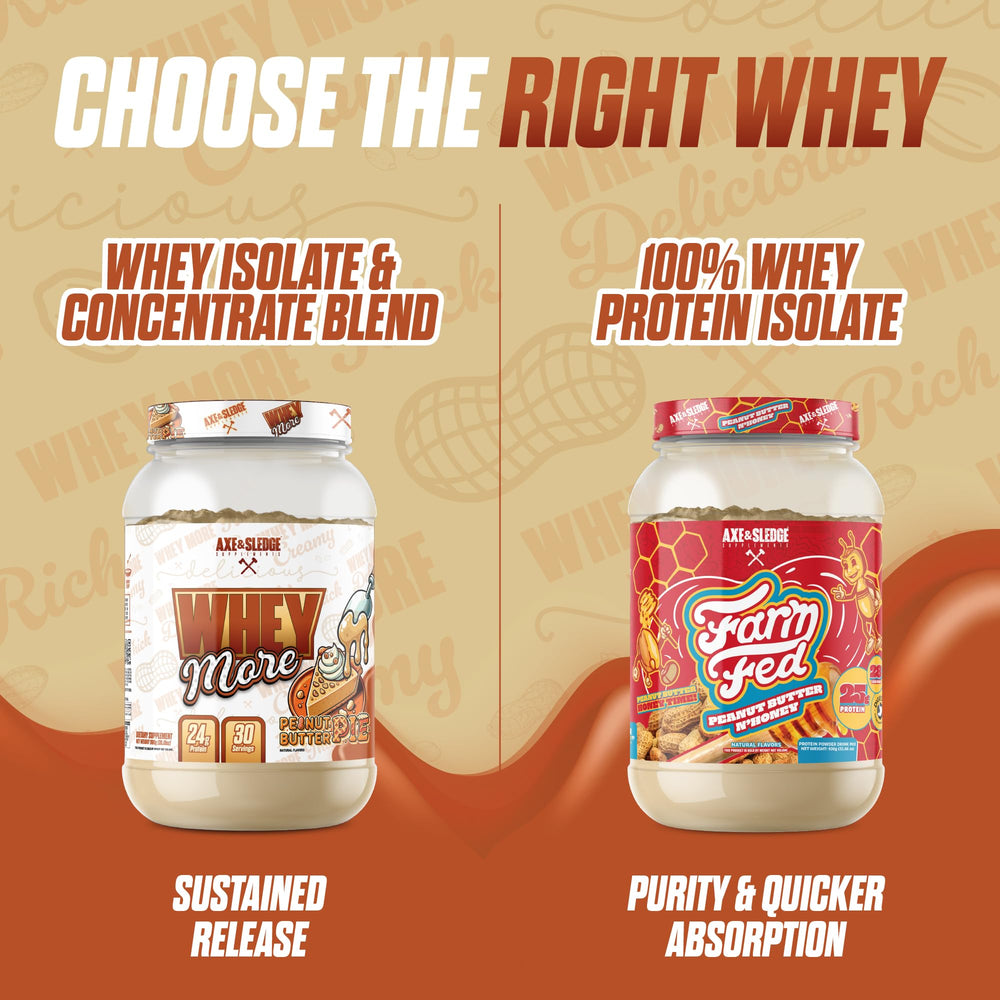 Axe and Sledge WHEY MORE smoothie glass with thick texture