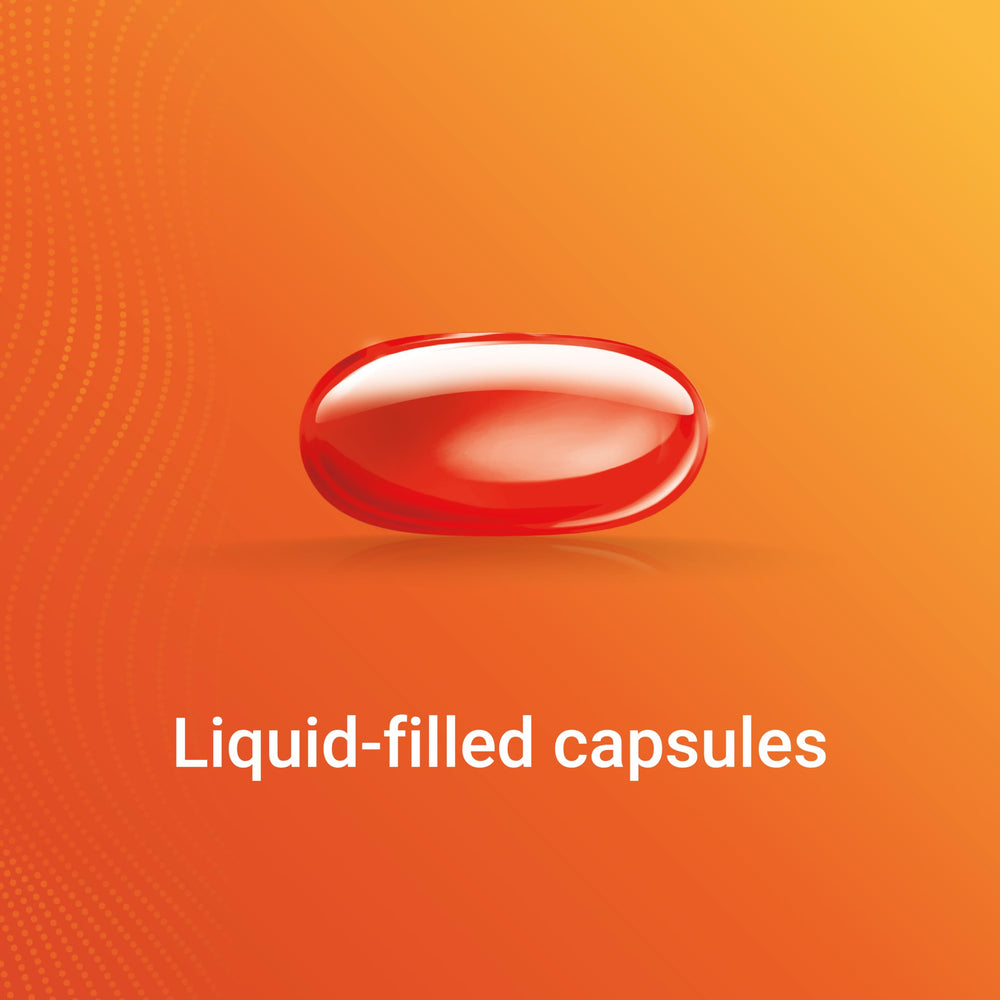 AXIV Daytime Softgels in-use at a desk for focused daytime relief.