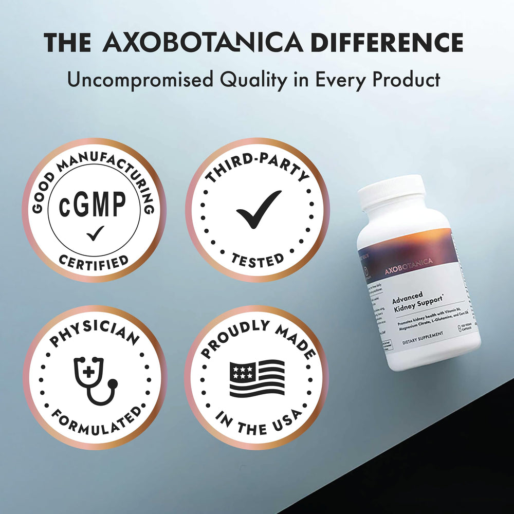 Axobotanica Kidney Cleanse bottle pack highlighting value and servings