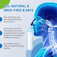 AYHDRN device in hand showing one-handed use for ear relief