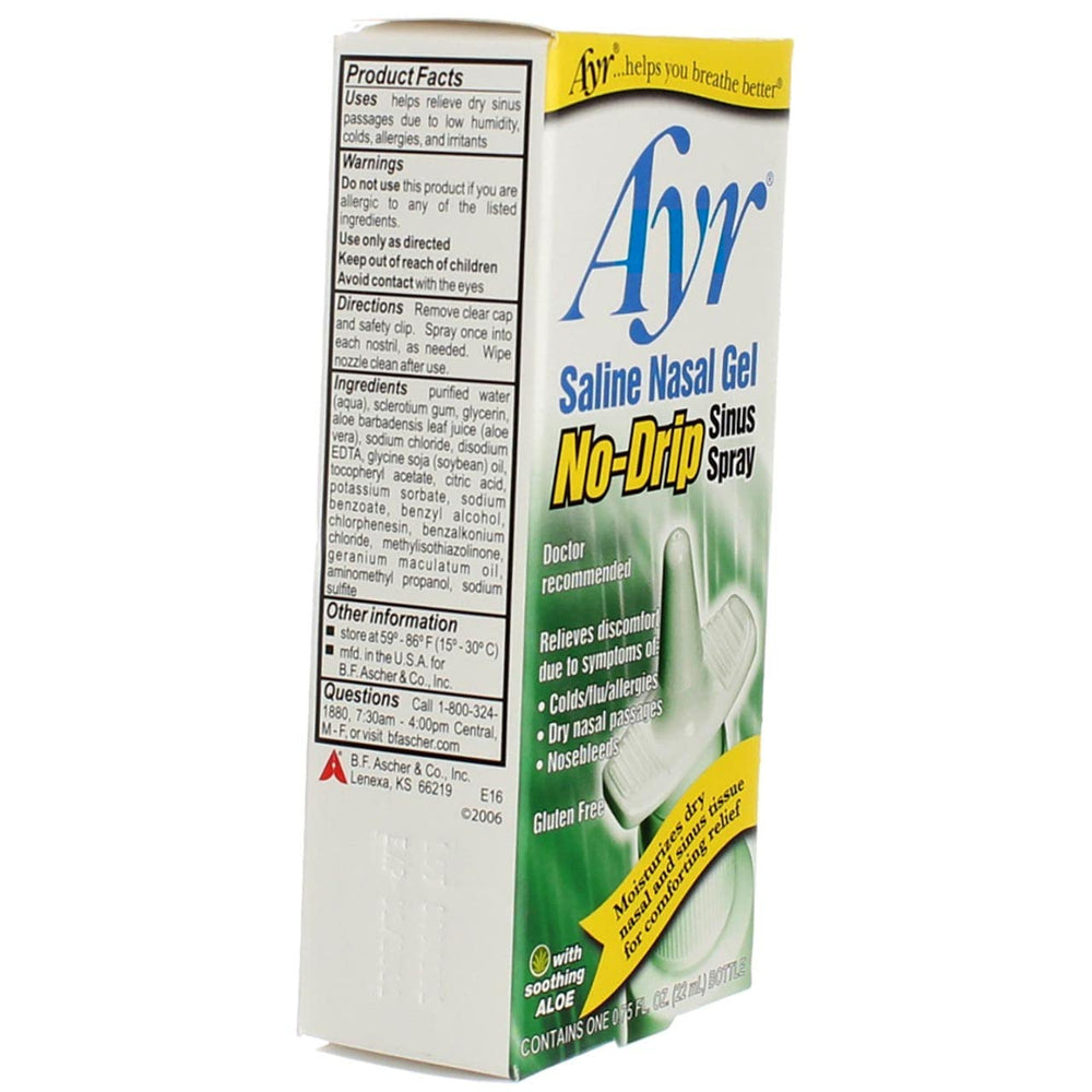 No-drip dye-free spray image demonstrates comfortable administration.