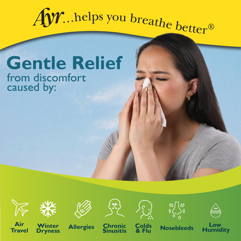 AYR saline-nasal-gel-seasonal-change-use helps adapt to weather