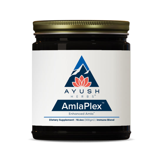 Ayush Herbs AmlaPlex bottle front for natural immune support