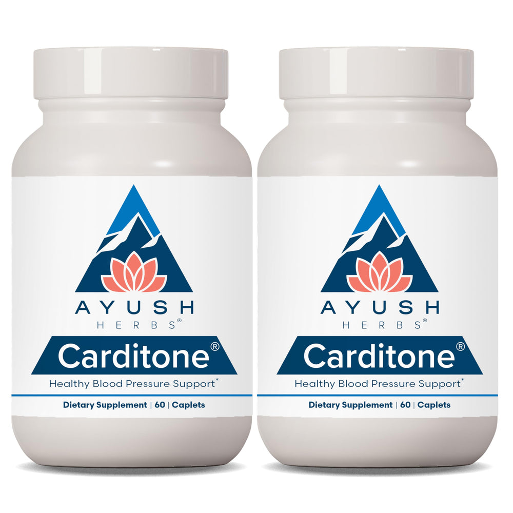 Ayush Herbs Carditone bottle front – natural heart health support for daily wellness.