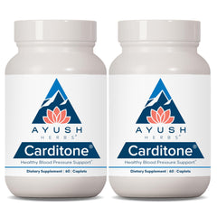 Ayush Herbs Carditone bottle front – natural heart health support for daily wellness.