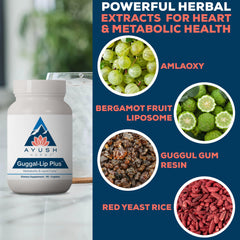 Packaging scene shows Bergamot and red yeast rice imagery.