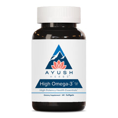 Ayush Herbs High Omega-3 softgels for daily wellness