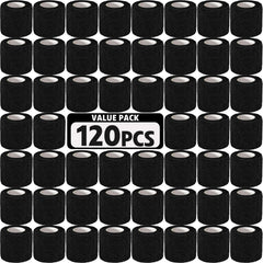 AZEN self-adhesive bandage wrap black rolls for secure, skin-safe wrapping