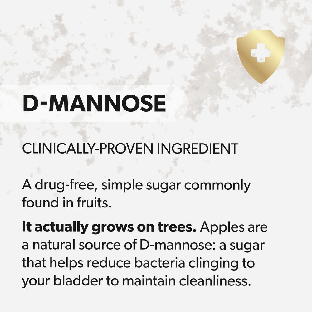 AZO D-Mannose bottle with a dispense cap indicating tidy use.