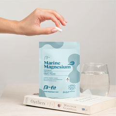 B-FIT B Marine Magnesium front-label shot reinforces brand trust and purity