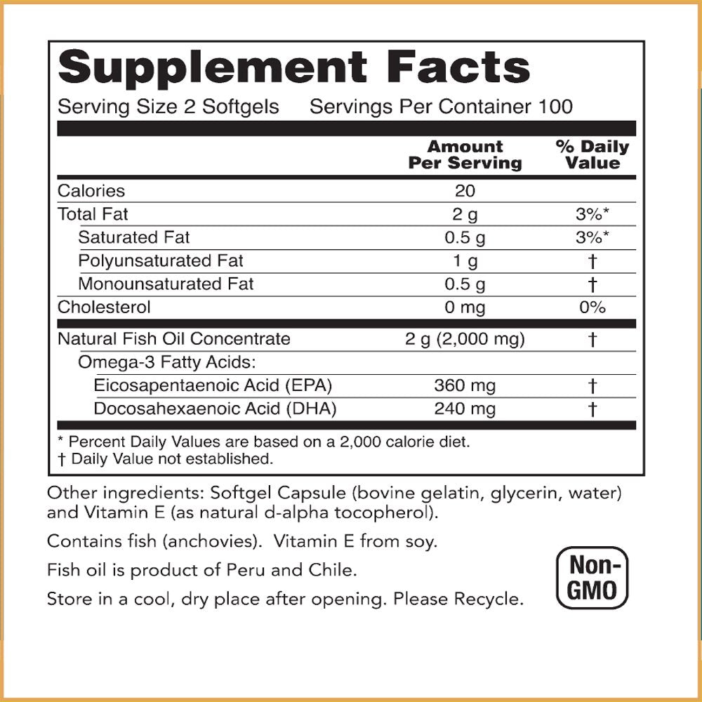 Serving spoon with Baar Omega-3 softgels ready to use