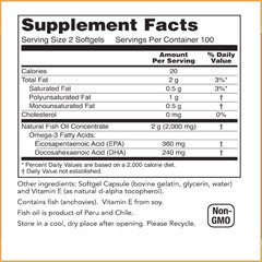 Serving spoon with Baar Omega-3 softgels ready to use