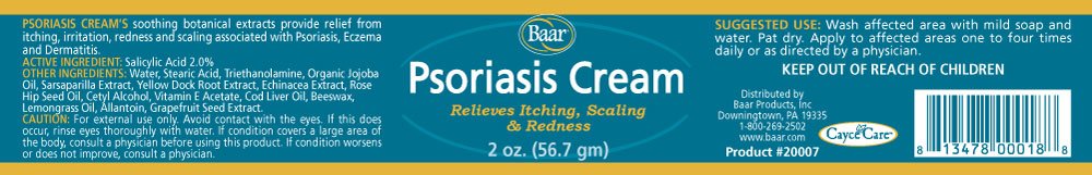 Baar Psoriasis Care Kit Complete set on shelf ready for use