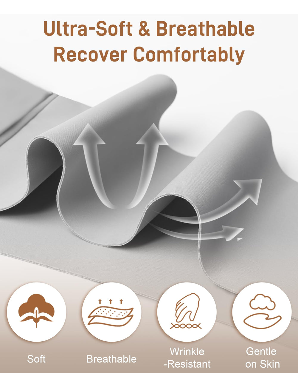 Baby Noah incision protection feature shields incision during tasks.