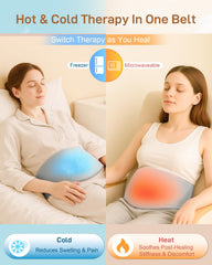 Baby Noah C-Section Belly Binder worn for hands-free comfort during nursing.