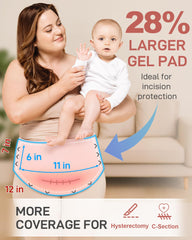 Baby Noah hot cold therapy wrap showing dual therapy for swelling and incision comfort