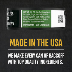 Compact BACC OFF Wintergreen Fine Cut pack for on-the-go use