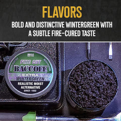 Close-up of BACC OFF USA-made label highlighting craftsmanship