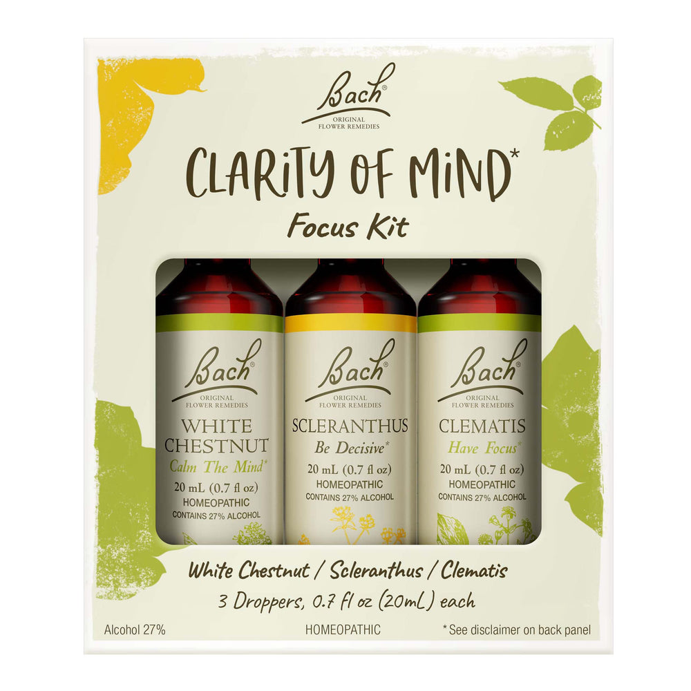 Bach Original Flower Remedies Clarity Kit bottle for focused moments