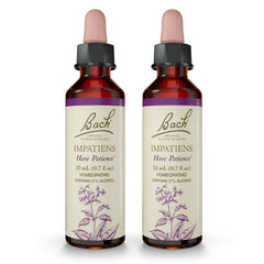 Bach Original Impatiens bottle with 20ml dropper promoting patience.