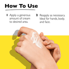 Bach Rescue Cream fragrance-free label shown, suitable for sensitive skin routines.