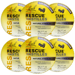 Bach Rescue Pastilles black currant flavor for on-the-go stress relief