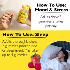 Bach Rescue Plus Melatonin Sleep Gummies bottle delivers 5 mg per gummy.