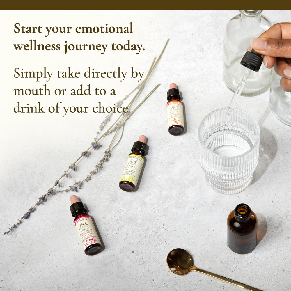 Bach Rescue Remedy quick-relief drops pictured in travel-ready bottle