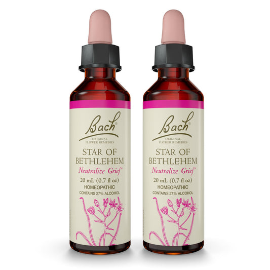 Bach Star of Bethlehem bottle pour supports gentle emotional balance.
