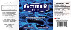 BACTERIUM PLUS instruction card reveals daily usage tips for probiotic routines
