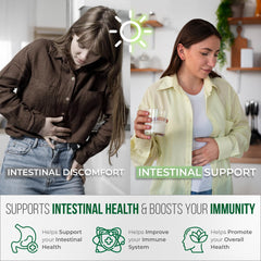 BACTICURE Bacterium Plus bottle on shelf signaling reliability for digestive balance