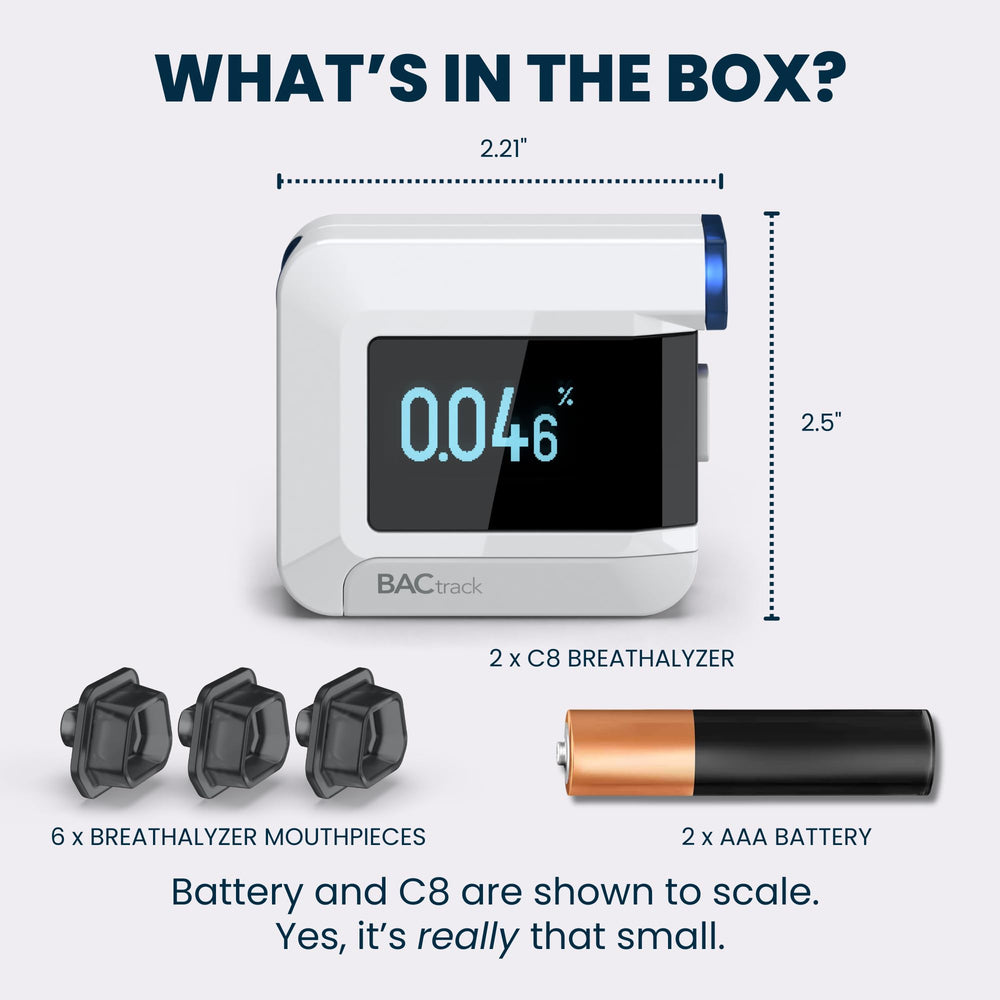BACtrack C8 with Apple HealthKit integration enhances personal data tracking.