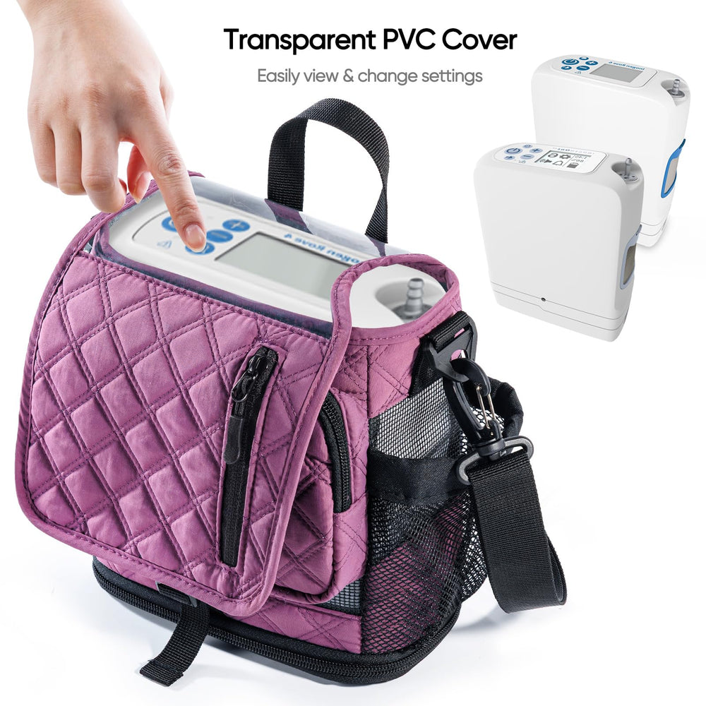 BAGSFY transparent top cover for viewing controls without opening