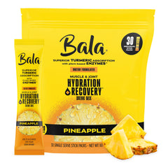 BALA enzyme hydration turmeric bottle pour, convenient on-the-go energy support