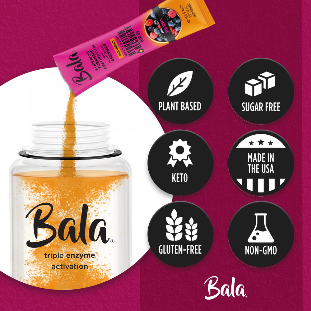 BALA on-the-go hydration packets ideal for gym or travel