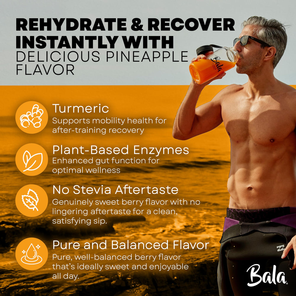 BALA enzymes and amino acids boost hydration and recovery.