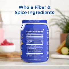 Balance of Nature Fiber & Spice scoop ready for easy dosing.