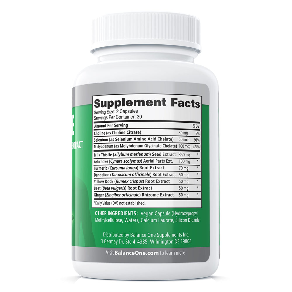 Balance ONE vegan capsules for liver support