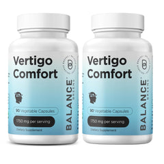 Balancebreens Vertigo Relief 1750mg bottle on shelf supports daily balance.