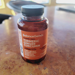 BalanceGenics veggie capsules image shows easy-to-swallow plant-based supplement.