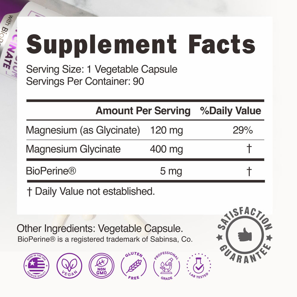 BallBuff magnesium glycinate supports bone health shown in the image.