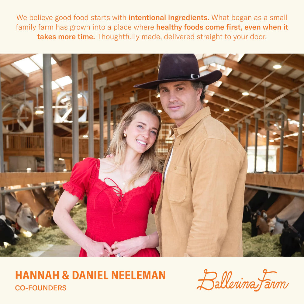Ballerina Farm Utah-origin ingredients from a family dairy.