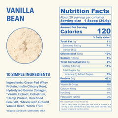 Ballerina Farm whey-collagen dual-blend bottle highlights collagen peptides.