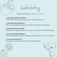 Balm Baby Teething Rescue Kit rub bottle eases cutting gums with soothing plant oils