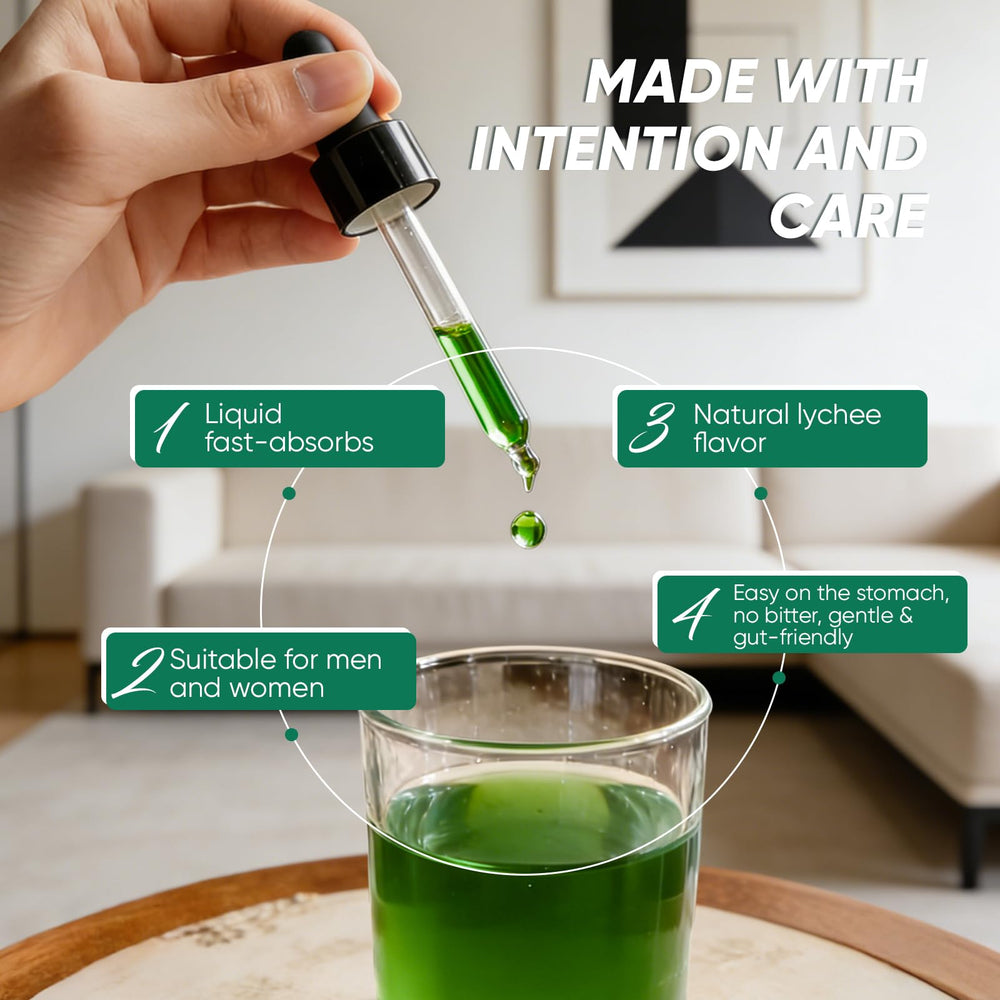 Ingredients visual for Balmbare Revive Soursop Bitters featuring sea moss moringa turmeric