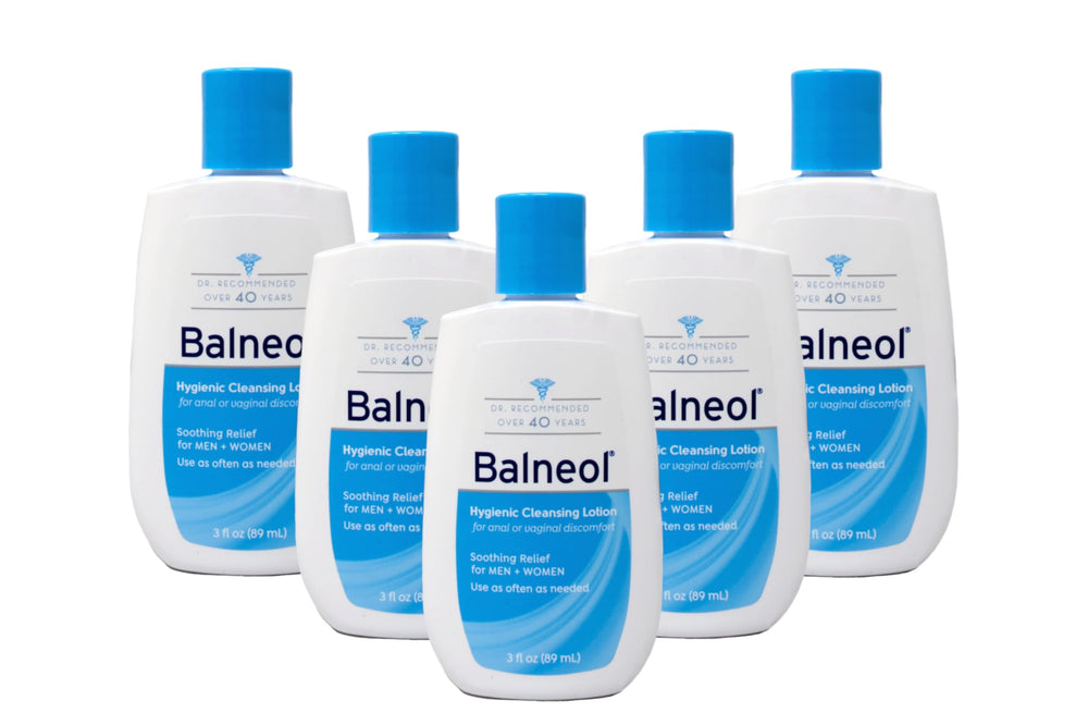 Balneol cleansing lotion bottle front view for daily hygiene use