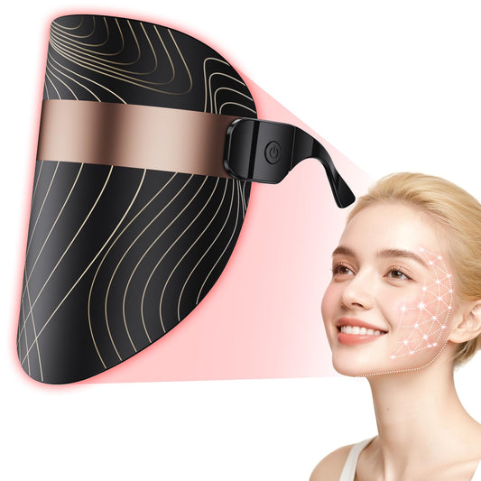 Balnore LED light therapy mask front view for at-home skincare benefits.