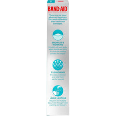 Band-Aid Hydro Seal maintains moisture balance under the dressing for comfort.