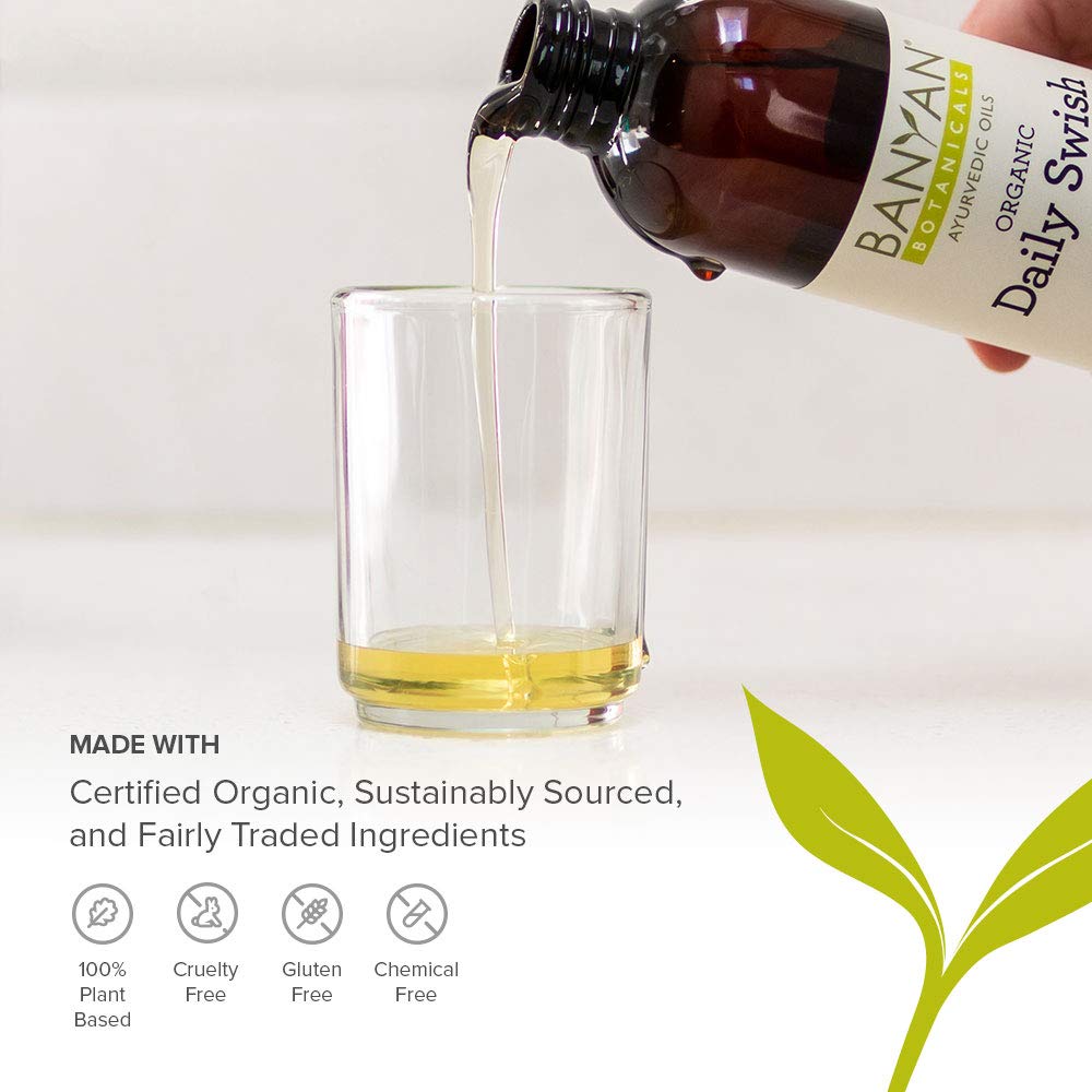 Banyan Botanicals mint routine shot suggests simple addition to daily brushing.