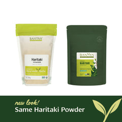 Lab-tested Banyan Botanicals Haritaki powder ensuring quality and safety.